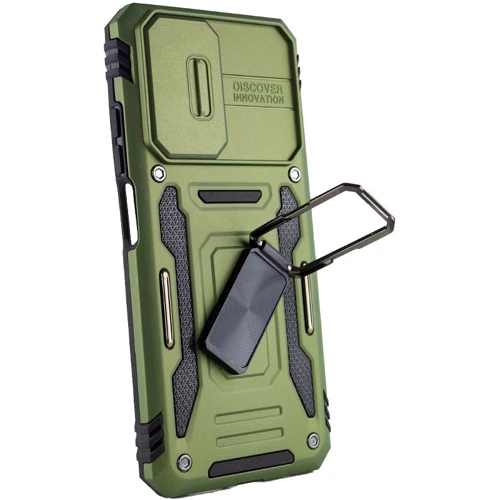 Чехол для телефонов Mobile Case Camshield Army Ring Army Green for Xiaomi Redmi Note 11 (Global) / Note 11S: Материал TPU (термополиуретан) и поликарбонат