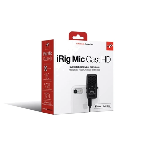 Микрофон IK MULTIMEDIA IRIG MIC CAST HD: Тип преобразователя Конденсаторный