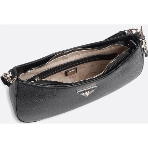 Женская сумка багет GUESS NOELLE TOP ZIP SHOULDER BAG черная (HWZG7879180-BLA): Тип ручки Со съемной ручкой, Длинная ручка