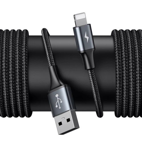 Кабель Baseus USB Cable to Lightning + 2xUSB Backseat 1.5 m Black (CALHZ-01) фото 5