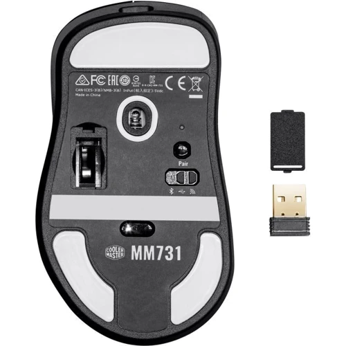 Мышь Cooler Master MM731 Wireless Black (MM-731-KKOH1): Длина кабеля 1.8 м