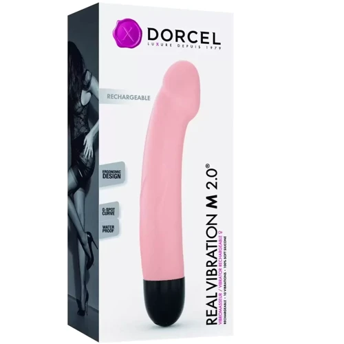 Вибратор Dorcel Real Vibration M Flesh 2.0, перезаряжаемый