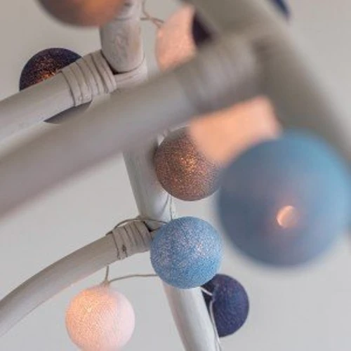 Гірлянда Cotton ball lights на 10 куль 2,7м, Sailor Blue: Застосування Для будинку
