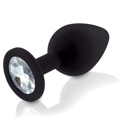 Набір анальних пробок з кристалом Rianne S: Booty Plug Set Black