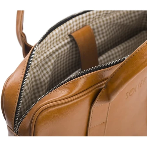 Solier EDYNBURG Leather Case Camel (SL20Camel) for MacBook Pro 15": Материал Натуральная кожа