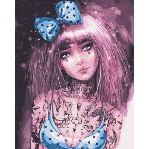 Картина по номерам Идейка Бездонные глаза ©lesya_nedzelska_art 40х50 см (KHO4998)