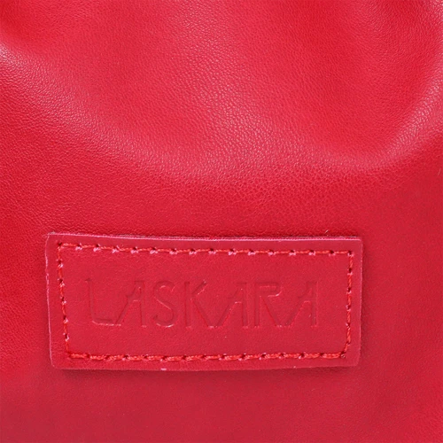 Женская сумка бакет-бэг Laskara красная (LK10195-red): Тип ручки Со съемным ремнем, Со съемной ручкой, Плечевой ремень, Длинная ручка