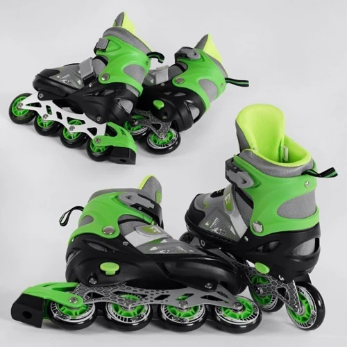 Ролики Mic Best Roller М с подсветкой зеленые (65477-M)