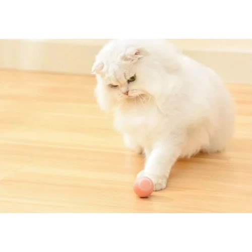 Смарт игрушка PetGravity вращающийся мячик для кошек или собак розовый PG-CT041 фото 5