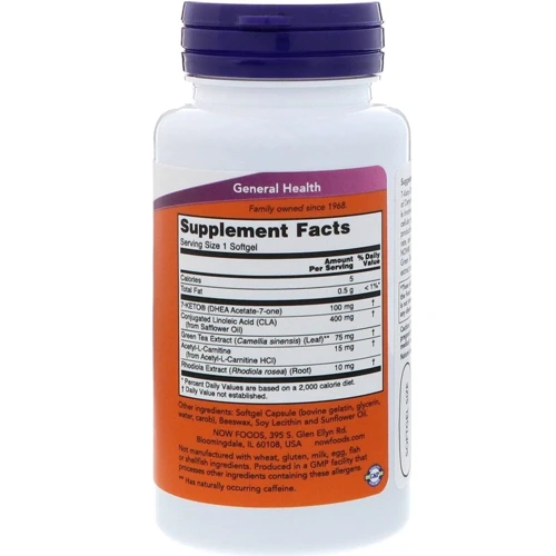NOW Foods 7-Keto-DHEA 100 mg 60 Softgels: Форма випуску капсули