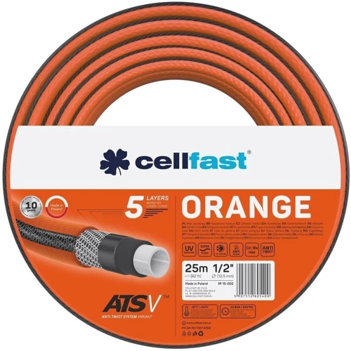 Шланг садовый Cellfast Orange 25 м 1/2'' (15-002)