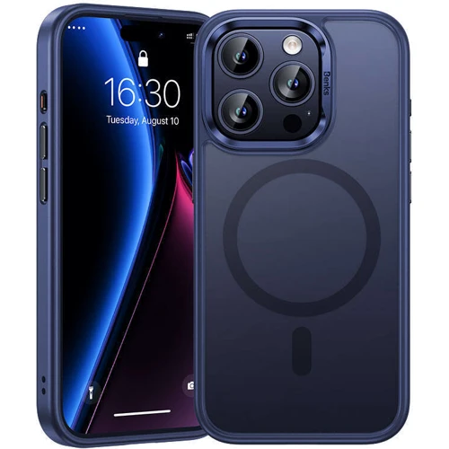 Чехол для iPhone Benks MagClap Mist Protective Blue Titanium for iPhone 15 Pro Max