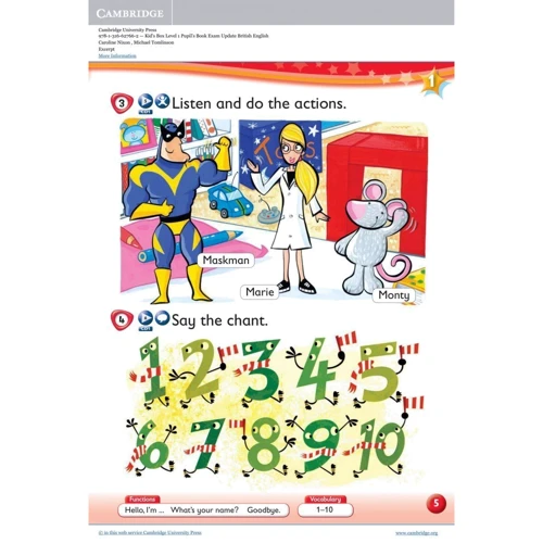 Kid's Box Updated 2nd Edition 1: Pupil's Book: Количество страниц 94