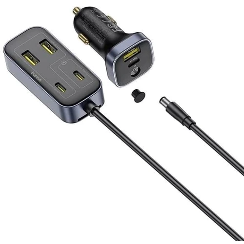 Зарядное устройство Baseus Car Charger 3xUSB+3USB-C BackseatPal L1 Black (C00081100121-00): Сила тока 2.4А и более