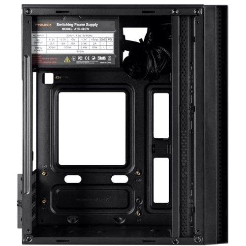 Корпус Prologix E124 Black 400W: Потужність БЖ, Вт 400
