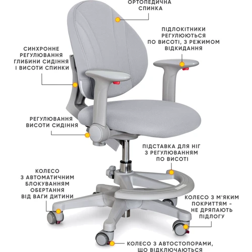 Детское кресло Evo-kids Mio-G (арт.Y-407 G) фото 7