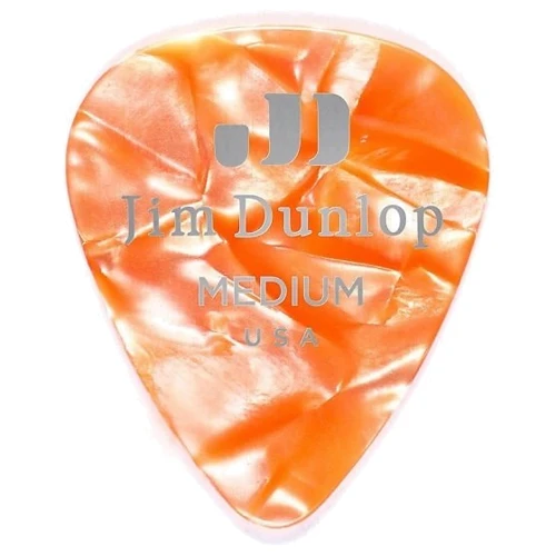 Медиатор Набор медиаторов DUNLOP 483P08MD GENUINE CELLULOID ORIGINAL PEARLOID MEDIUM: Форма медиатора Standard