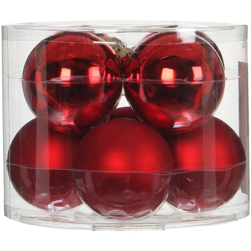 

Елочные шарики House of Seasons комплект 8 шт, цвет красный