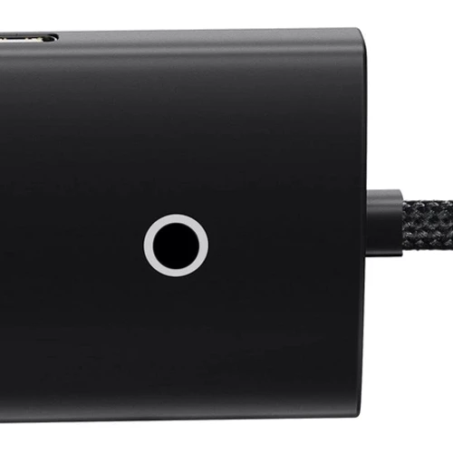 Адаптер Baseus Adapter Lite Series USB to 4хUSB3.0+USB-C Black (WKQX030001): Дополнительные разъемы USB-C
