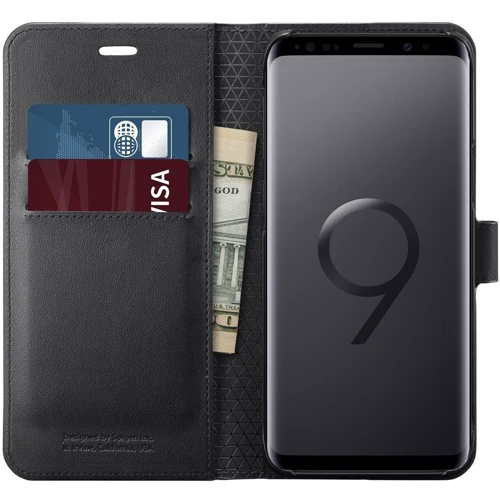 Чехол для телефонов Spigen Wallet S Black (592CS22870) for Samsung G960 Galaxy S9: Тип чехол-книжка