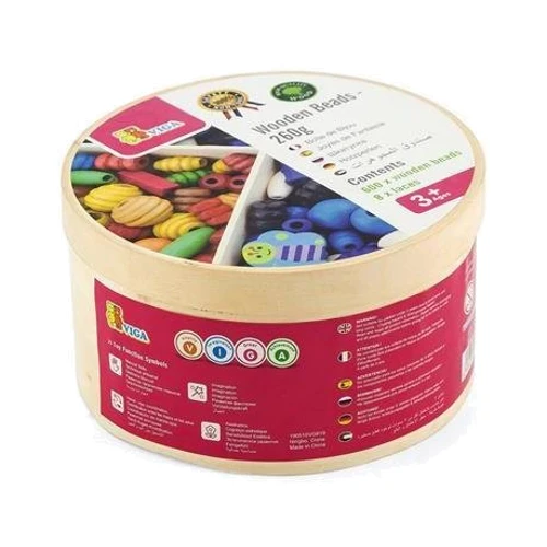 Набір для творчості Viga Toys Дерев'яні бусинки (56002)