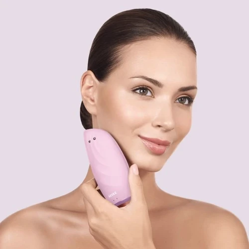 Очисна щітка для обличчя GESKE Sonic Thermo Facial Brush&Face-Lifter 8в1 pink фото 4