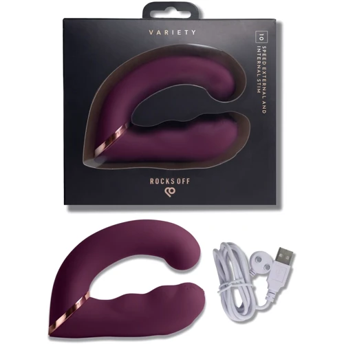 Вибратор Rocks Off Gemini Burgundy