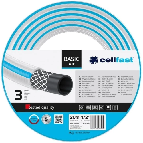 Шланг Cellfast садовый Basic 1/2'' 20 м (10-400)