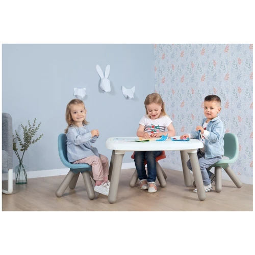 Дитячий стілець зі спинкою Smoby Toys 33х33х50 см блакитно-сірий (880116): Вік дитини От 1-го года