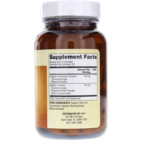 Dr. Mercola Fermented Turmeric 60 Caps Куркумин турмерик ферментированный: Тип Куркума (Куркумин)