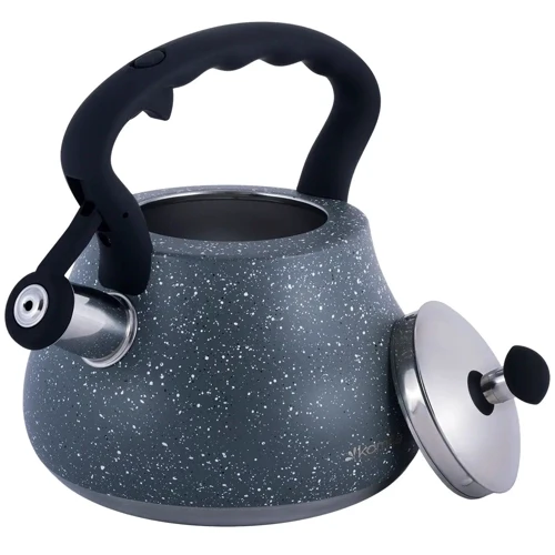 Чайник Kamille 2.7 л (KM-1091-GY): Особенности Фиксированная ручка, Свисток