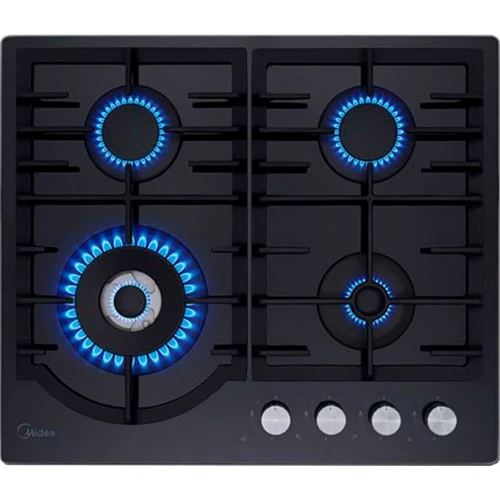 Варочная поверхность Midea MG696TGB: Рабочая поверхность стекло (закаленное)