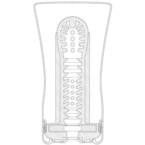 Мастурбатор Tenga Original Soft Tube Cup, 15x6 см
