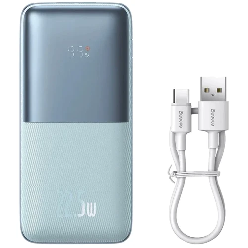 Внешний аккумулятор Baseus Power Bank 10000mAh Bipow Pro Digital Display 22.5W Blue (PPBD040003): Особенности Компактный размер, С дисплеем, быстрая зарядка