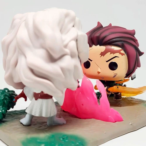Игровая фигурка Funko Pop! Тандзиро против Руи (49009): Серия Demon Slayer