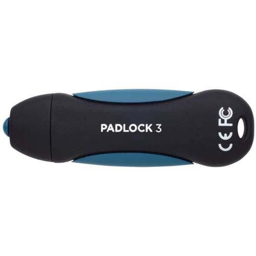 USB-флешка Corsair 16GB Padlock 3 USB 3.0 Black / Blue (CMFPLA3B-16GB): Максимальна швидкість читання, МБ / с 70