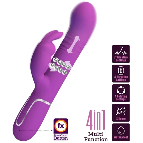 Вибромассажер с поступательным движением LYBAILE Pretty Love Coale Purple (BW-500013-3)