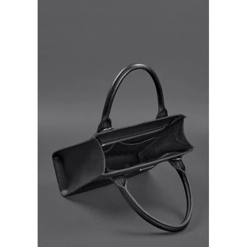 Женская сумка тоут BlankNote черная (BN-BAG-28-g): Материал Натуральная кожа