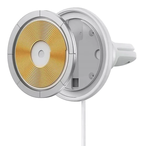 Держатель Baseus Car Holder Air Vent CW01 15+25W White for iPhone 16 I 15 I 14 I 13 I 12 series фото 5