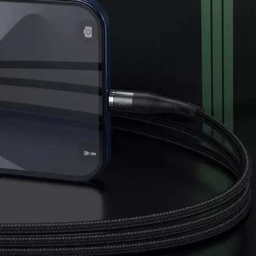 Кабель Baseus USB Cable to Lightning Magnetic Zinc Safe 1m Black (CALXC-KG1) фото 3
