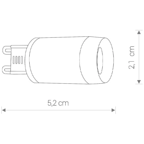 Лампа Nowodvorski 8447 Bulb g9 led G9 1x3W 4000K 310Lm