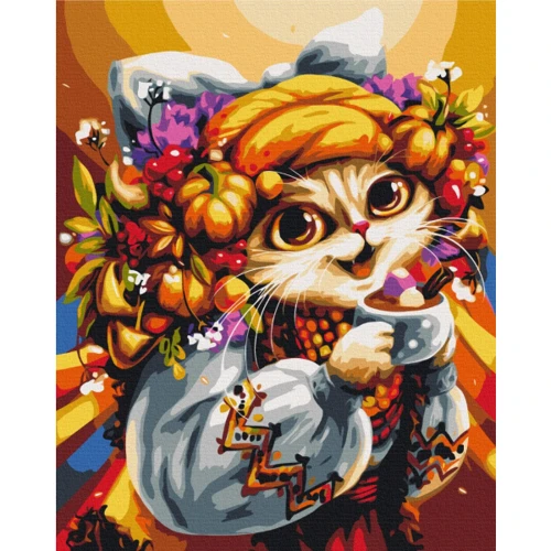 Картина по номерам Brushme Сентябрьская кошечка © Марианна Пащук 40х50 см (BS53823)