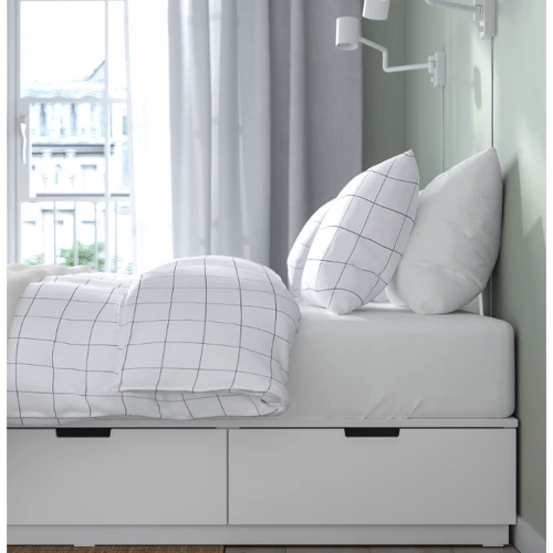 Каркас кровати с ящиками ІКЕА NORDLI 140х200 см (403.498.47) фото 3