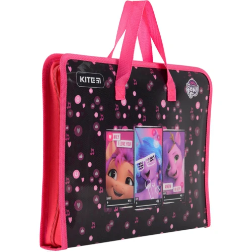 Папка-портфель на блискавці Kite My Little Pony 1 відділення A4 (lp22-202): Формат A4