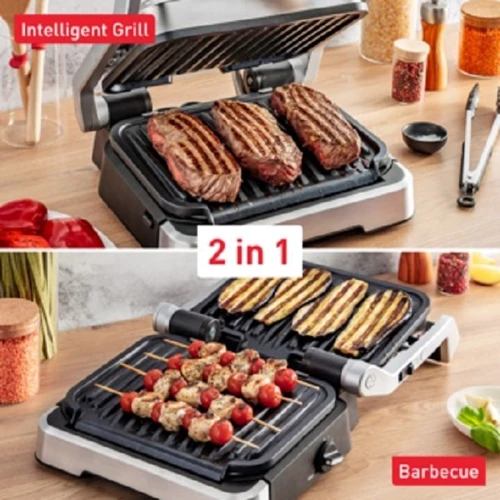 Електрогриль Tefal GC782D30 OptiGrill 2in1 XL: Тип управління Электронное