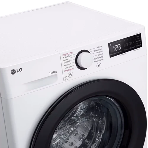 Стиральная машина LG F4D06506W: Загрузка белья (стирка), кг 10