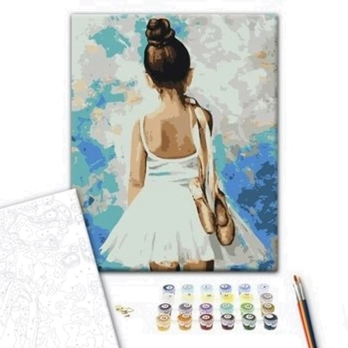 Картина по номерам Brushme Мадемуазель с пуантами 40x50 см (BS28358)