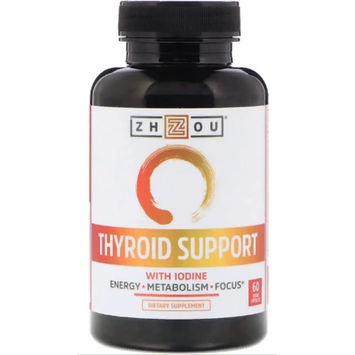 Zhou Nutrition Thyroid Support Підтримка щитовидної залози 60 вегетаріанських капсул