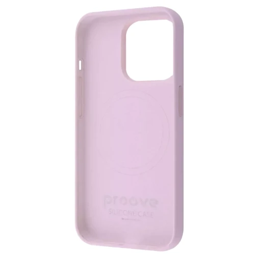 Чехол для iPhone Proove Silicone Case with Magnetic Ring Chalk Pink for iPhone 14 Pro Max: Цвет розовый