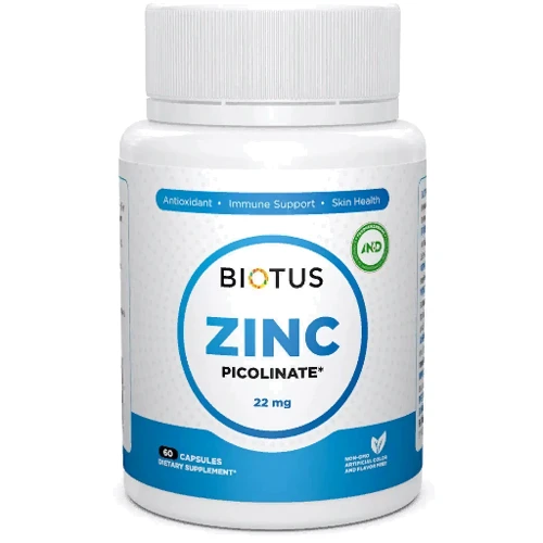 Biotus Zinc Picolinate 22 mg Цинк Пиколинат 60 капсул